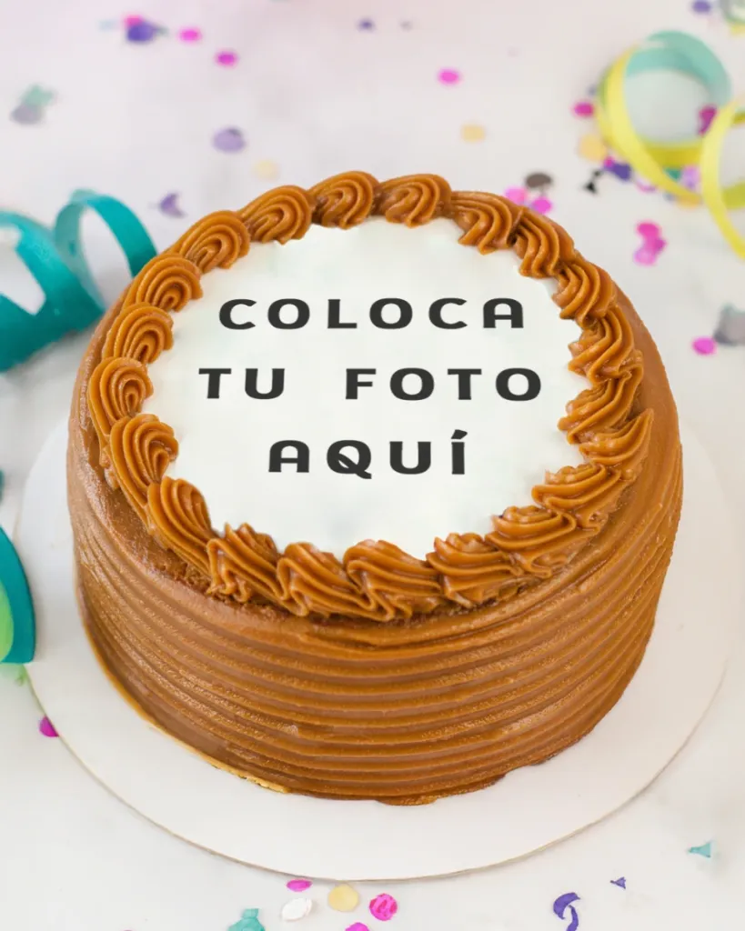 [020020020040005] FOTORTA BAÑO MANJAR (RELLENO FUDGE Y MANJAR) (MEDIANO (12 porciones), VAINILLA)