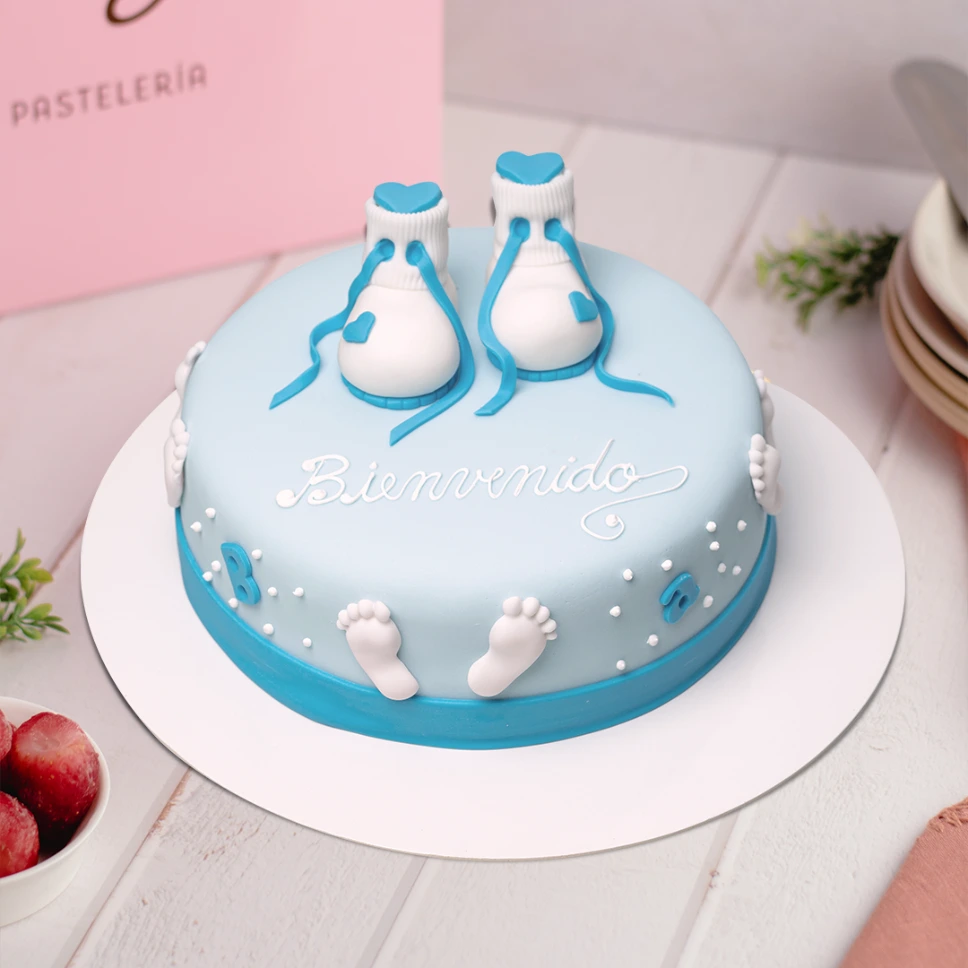 TORTA BABY BLUE