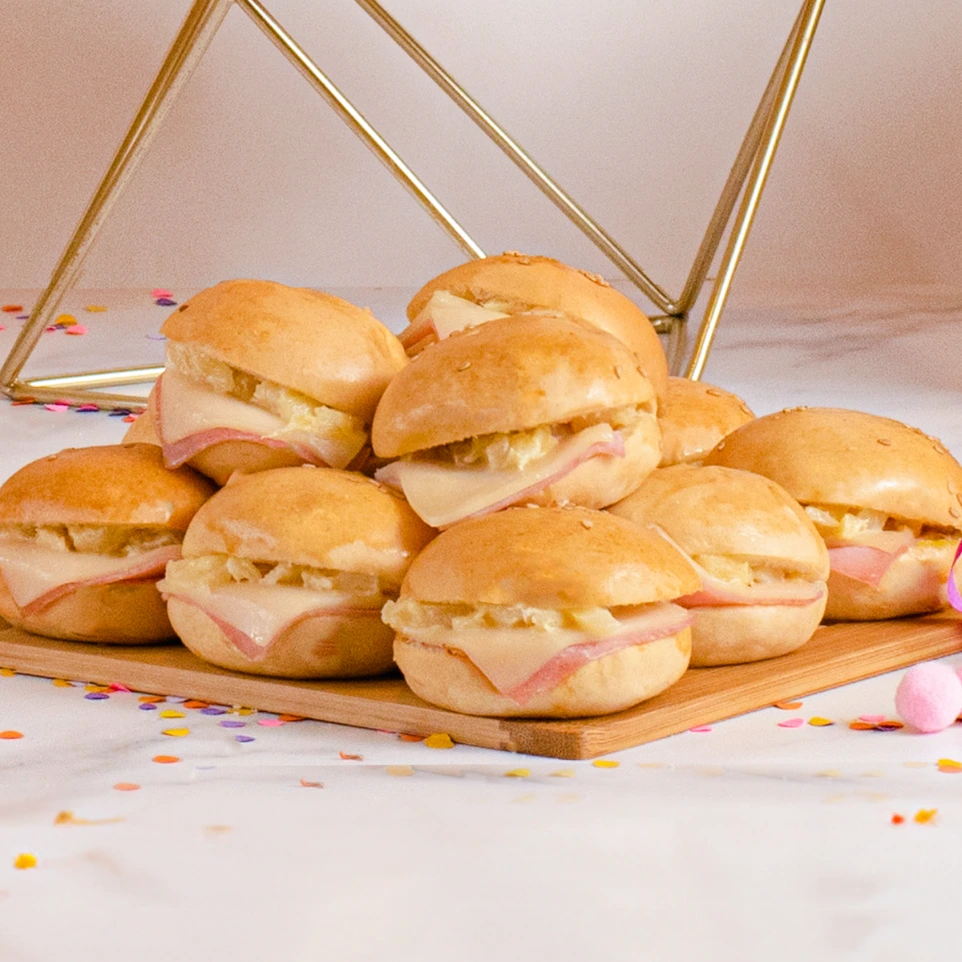 PETIPAN C/JAMON, QUESO Y PIÑA - PACK X12
