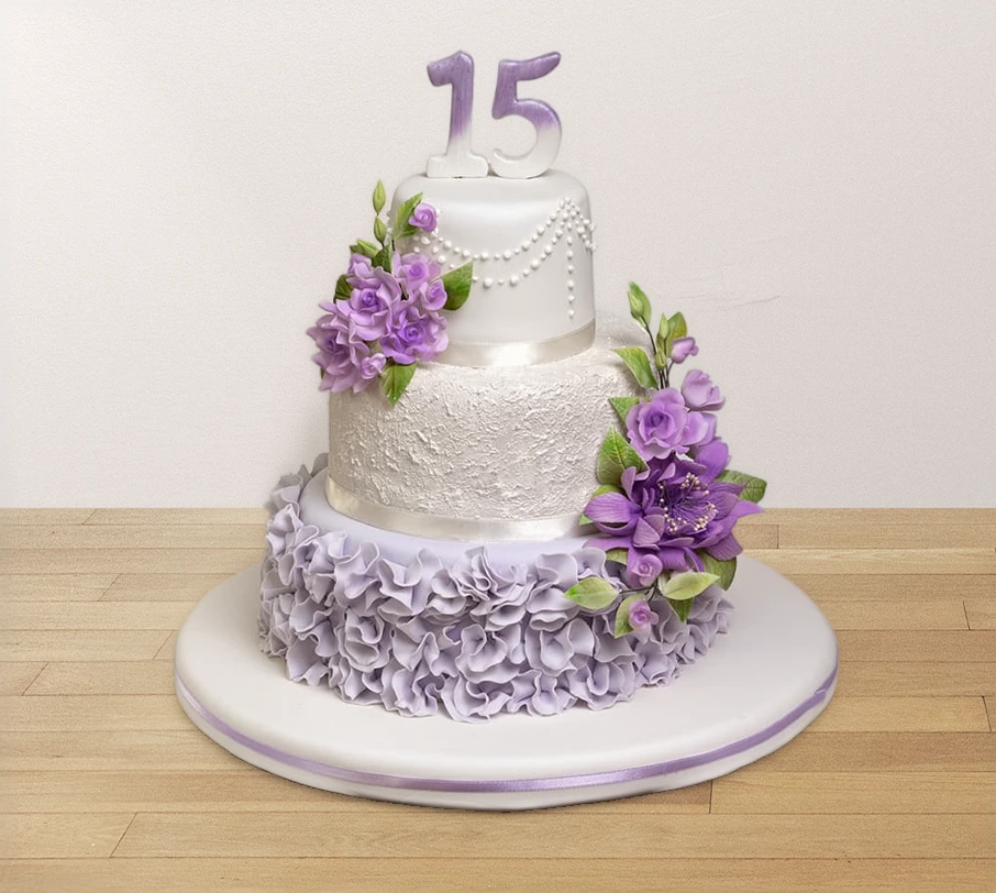 TORTA FLORES LAVANDA