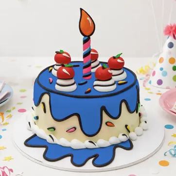 [020020010010058] TORTA CARTOON AZUL