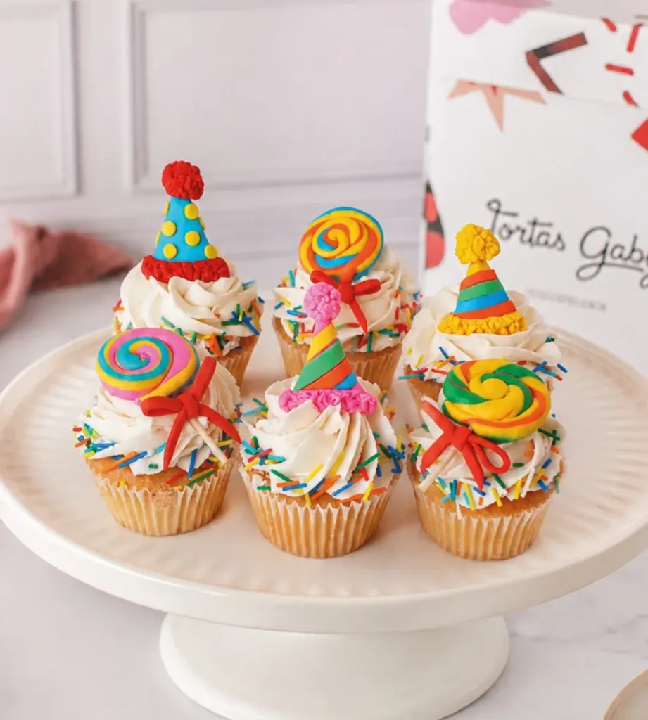 [020020020030078] CUPCAKES COLORES X6 NIÑO